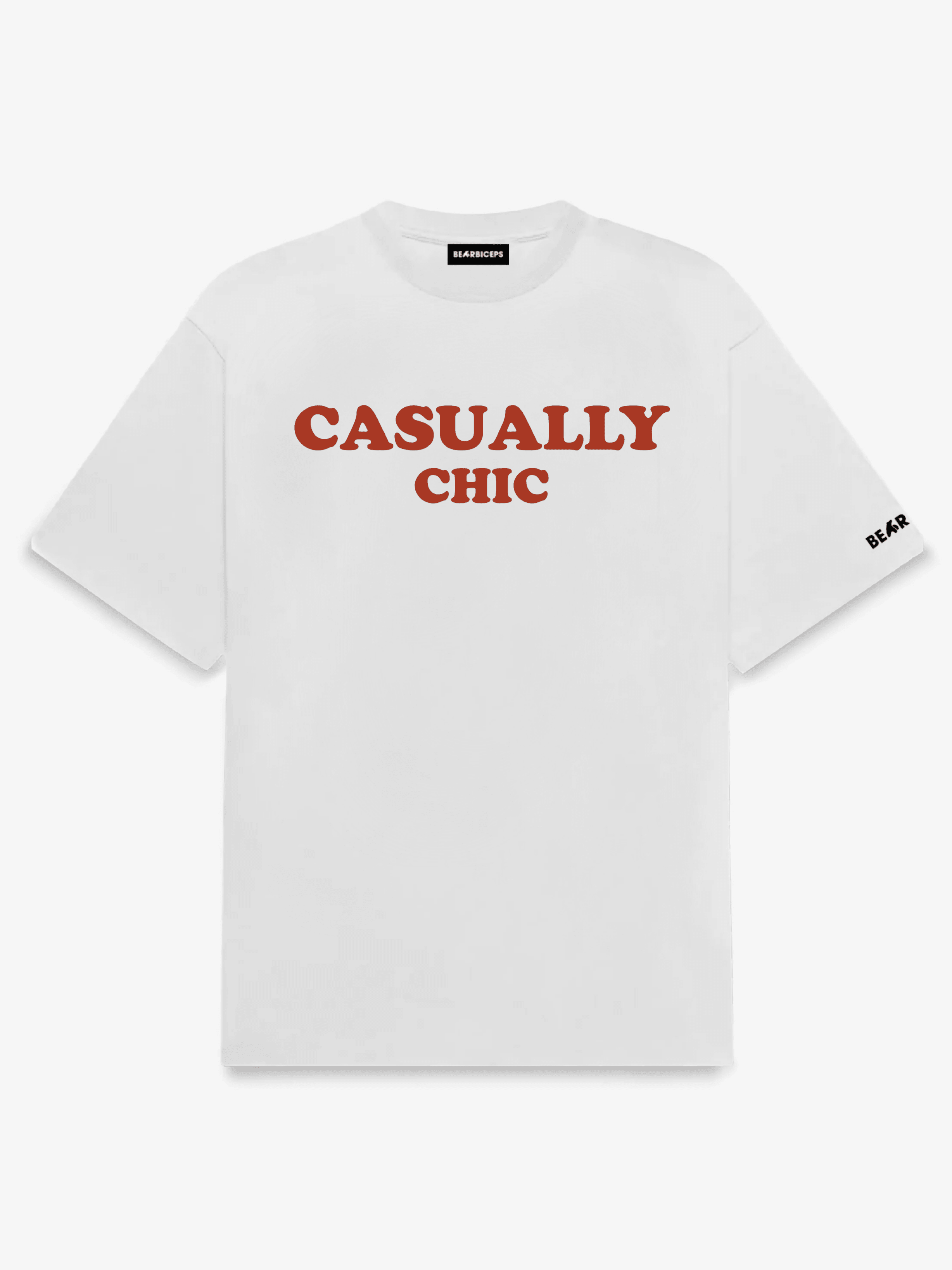 casually chic oversized white tshirt