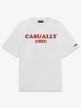 casually chic oversized white tshirt