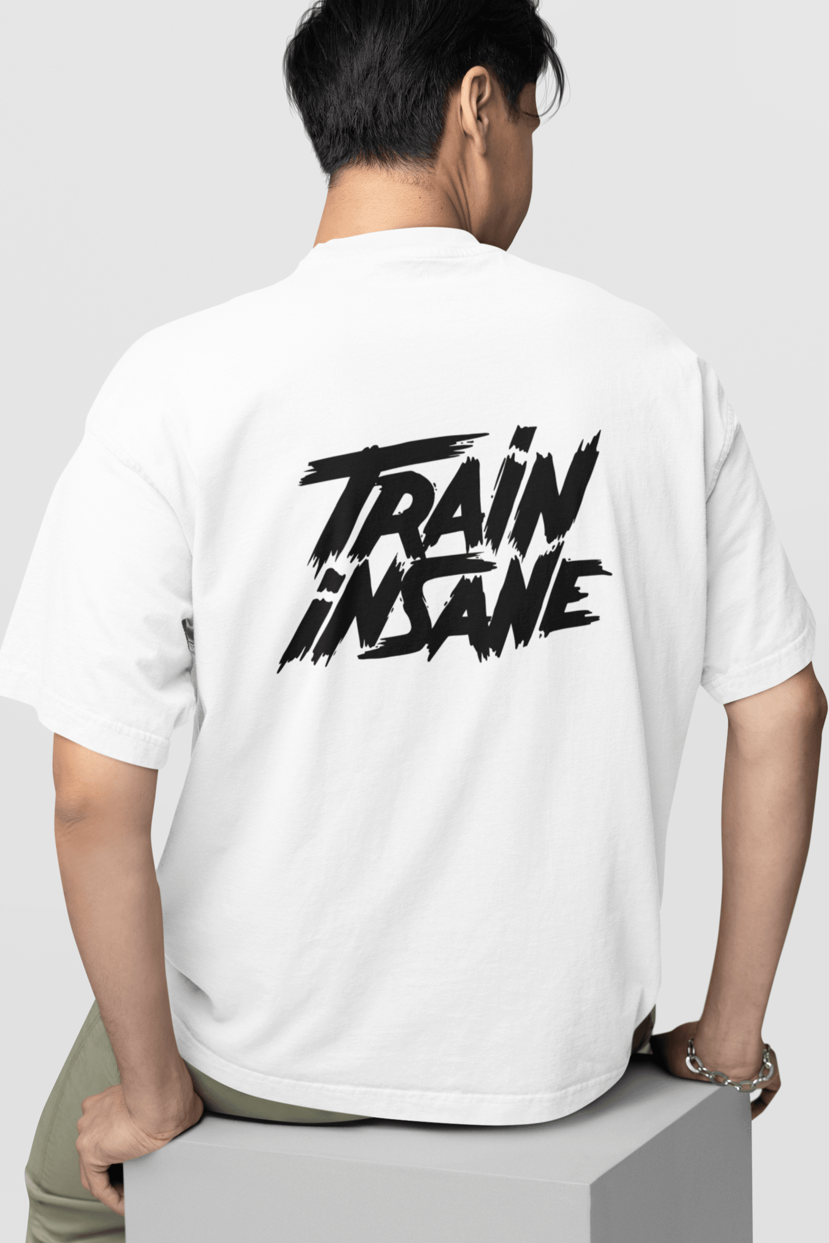 Beast Mode White Oversized T-Shirt - BearBiceps