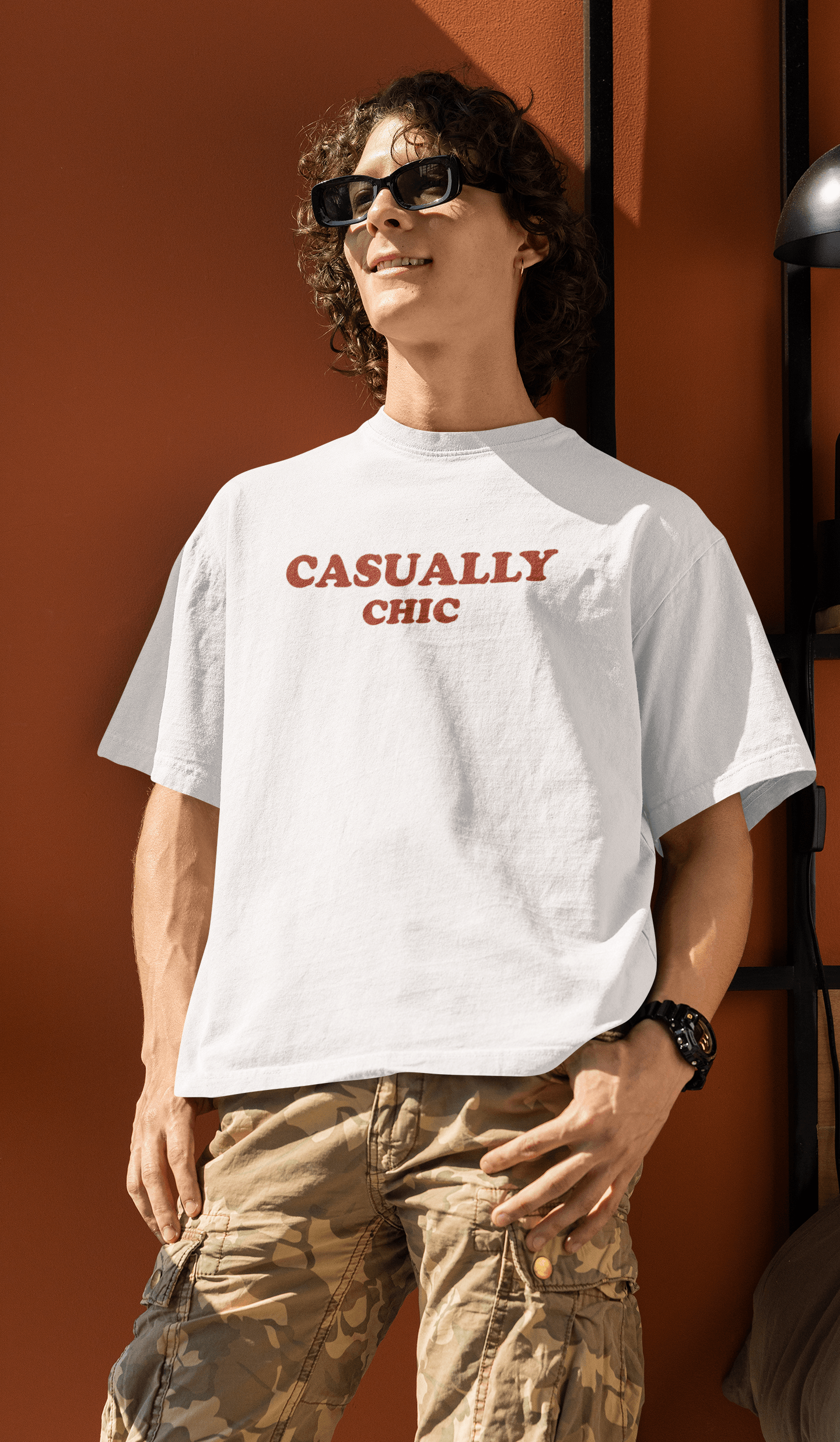 Casually Chic White Oversized T-Shirt - BearBiceps