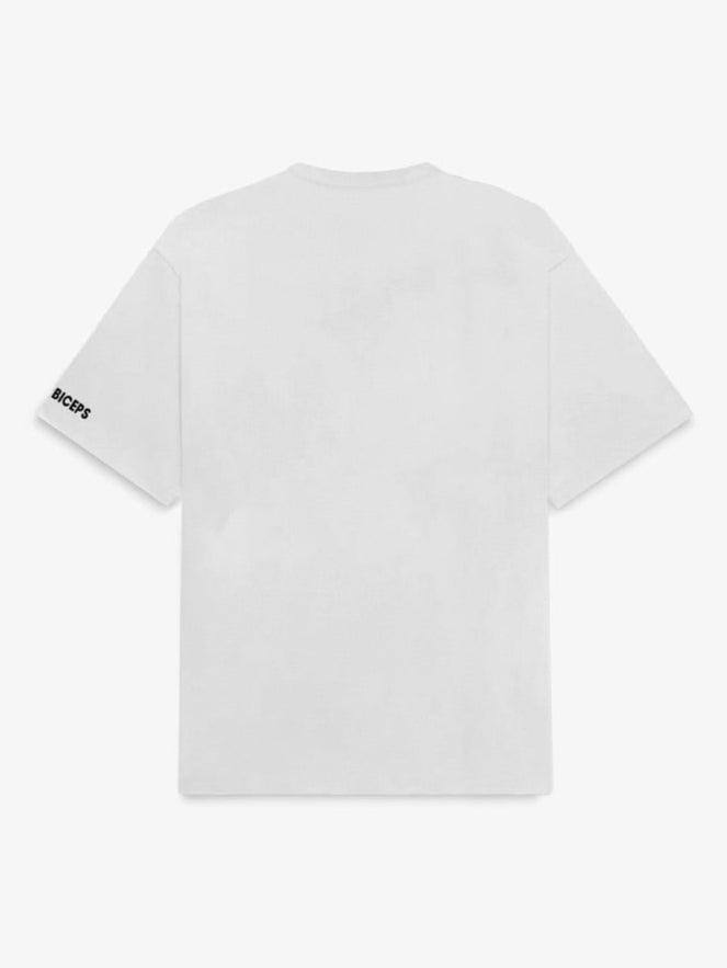 bearbiceps white organised oversized tshirt 