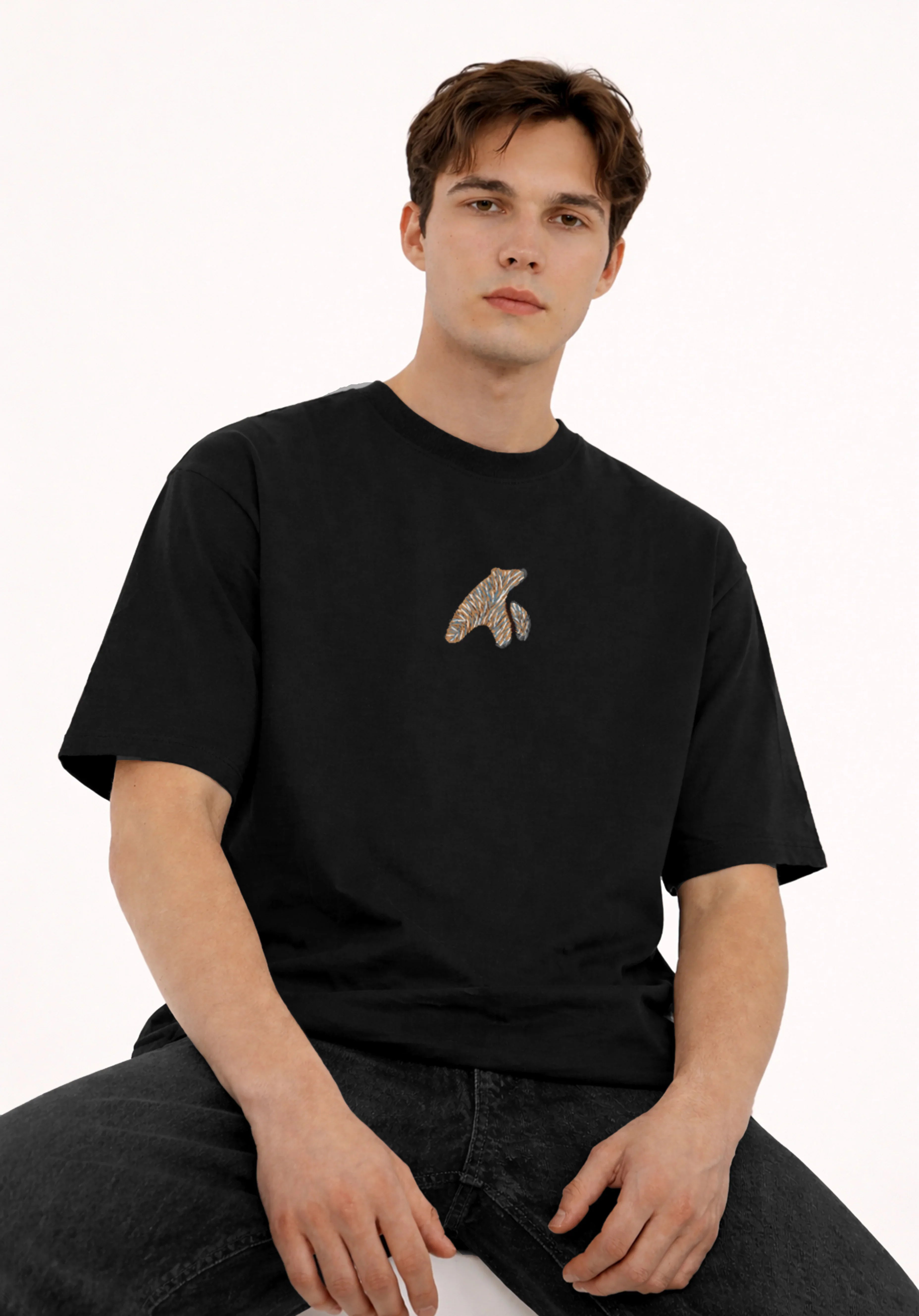 Bearbiceps raw bear black tshirt man