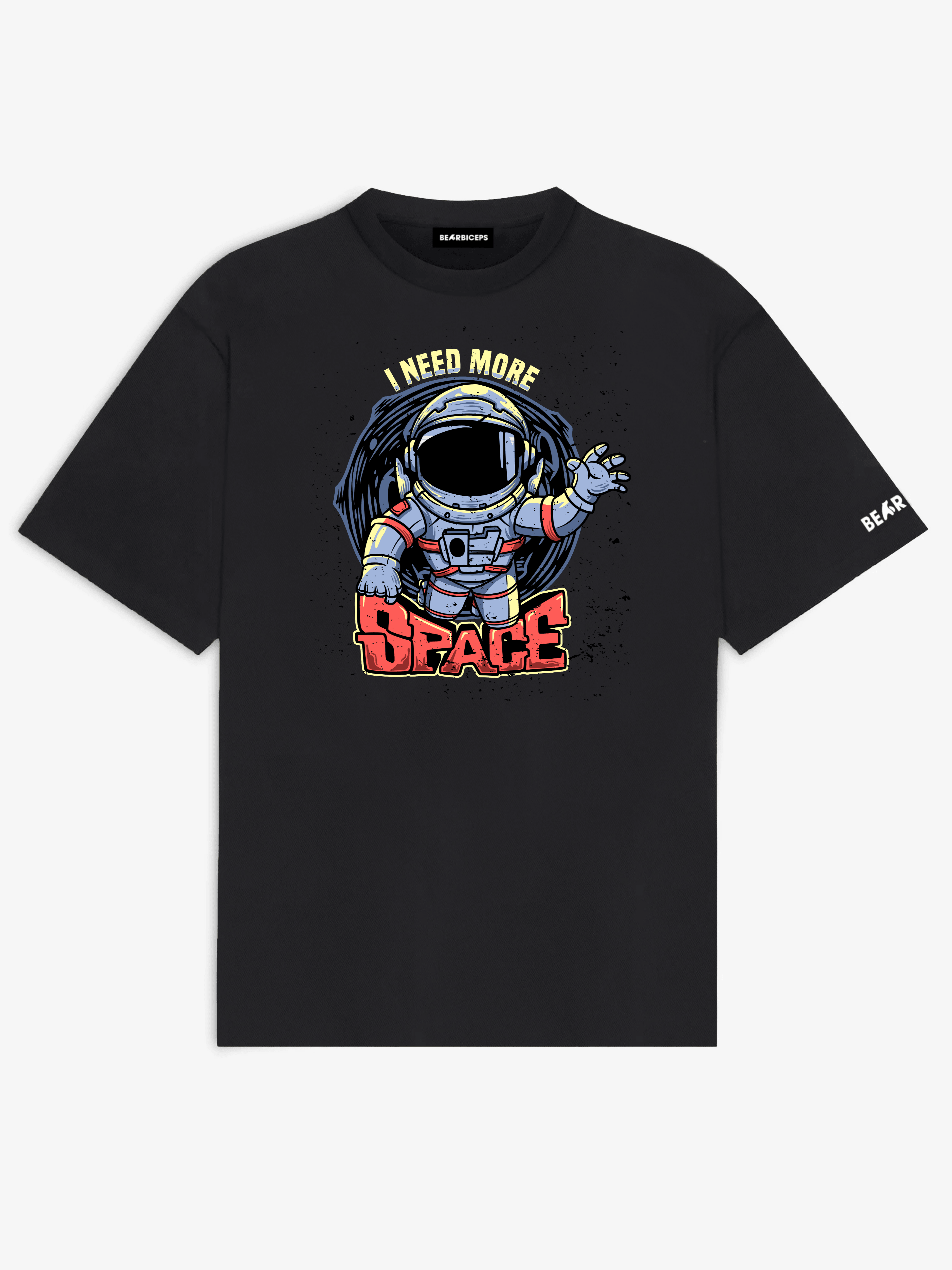  I need more space bearbiceps oversized tshirt